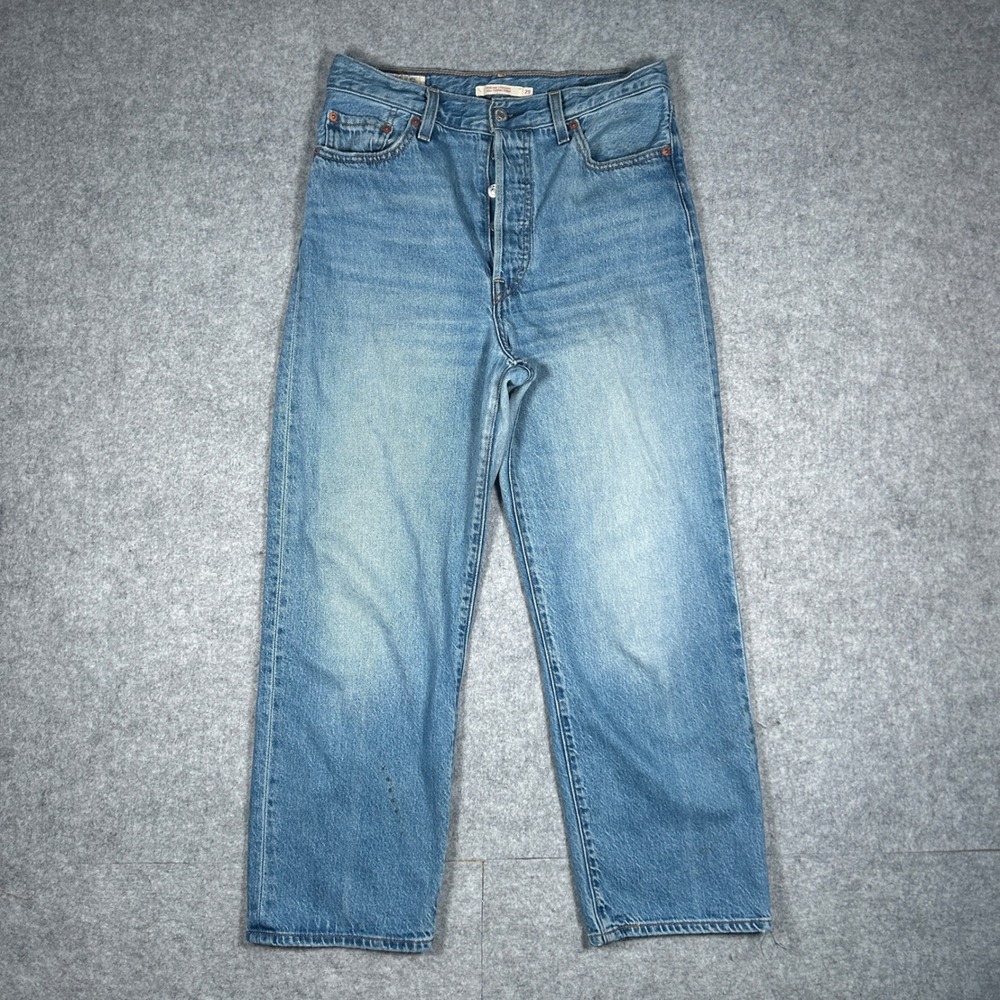 Levi's Denim Jeans Womens 29(28x26) Blue Ribcage Straight High Rise‎ Casual